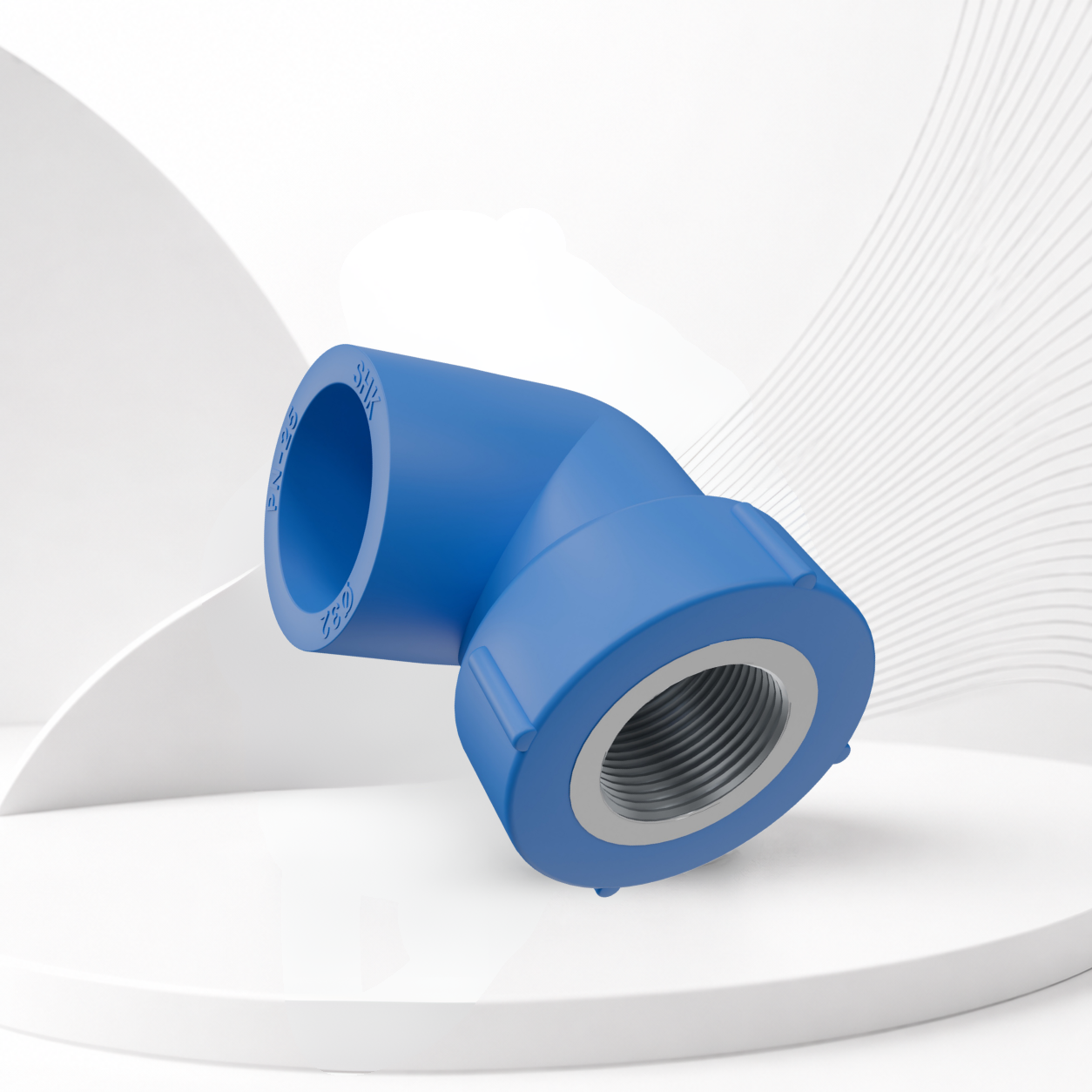 Blue F T Elbow