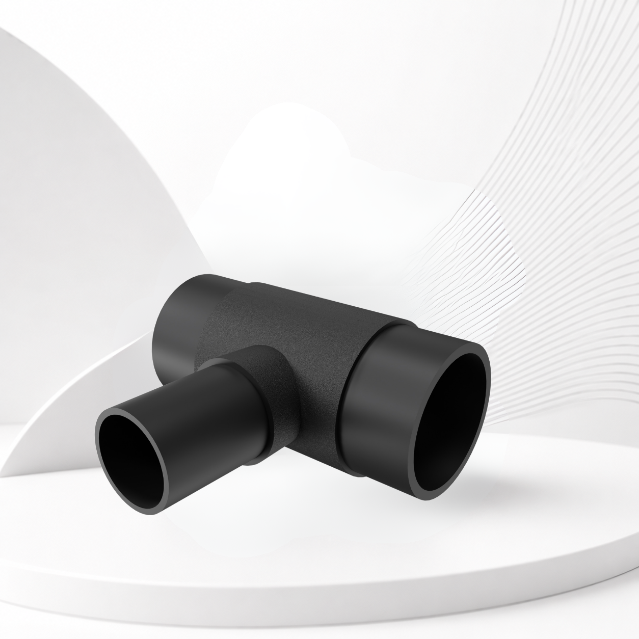HDPE Spigot Reducing Tee