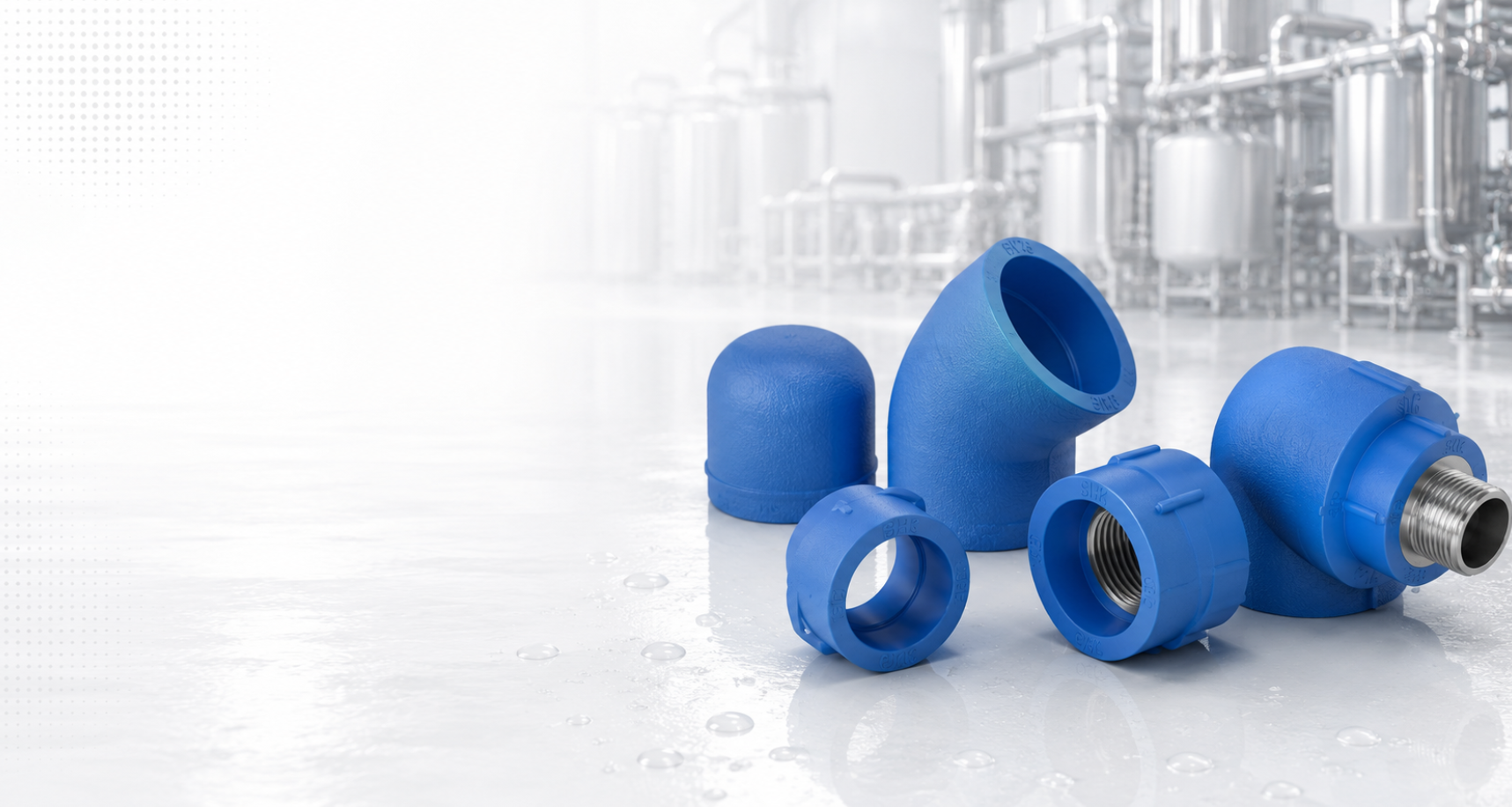 SHK  PPR Pneumato Blue Fittings